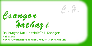 csongor hathazi business card